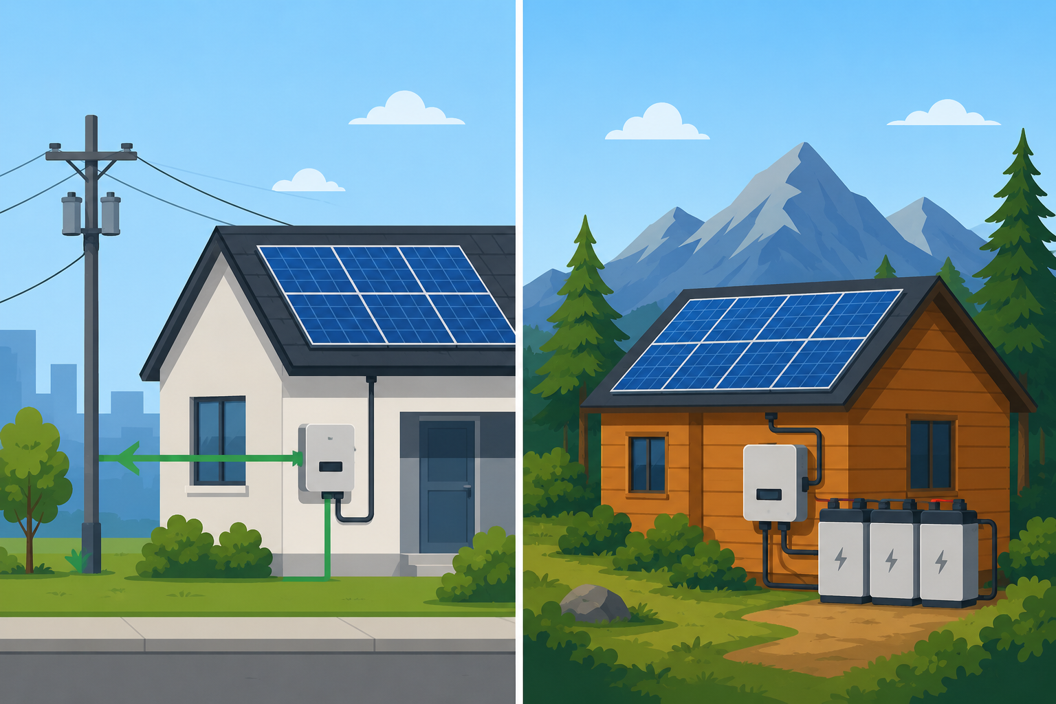 Should You Choose Grid-Tied or Off-Grid Solar?